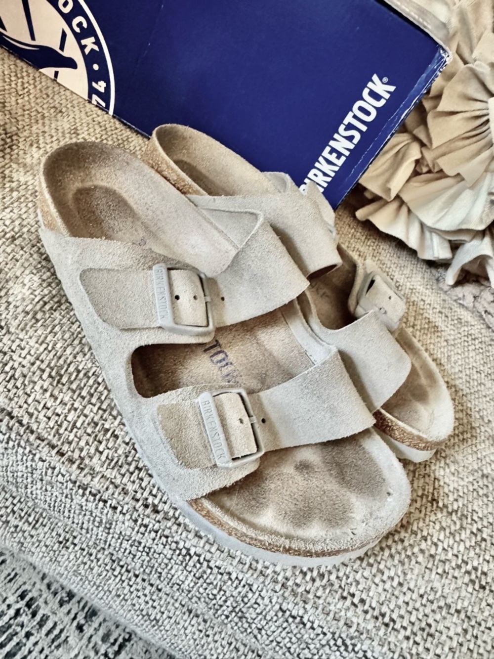 Size 36 Birkenstocks Arizona sandals
